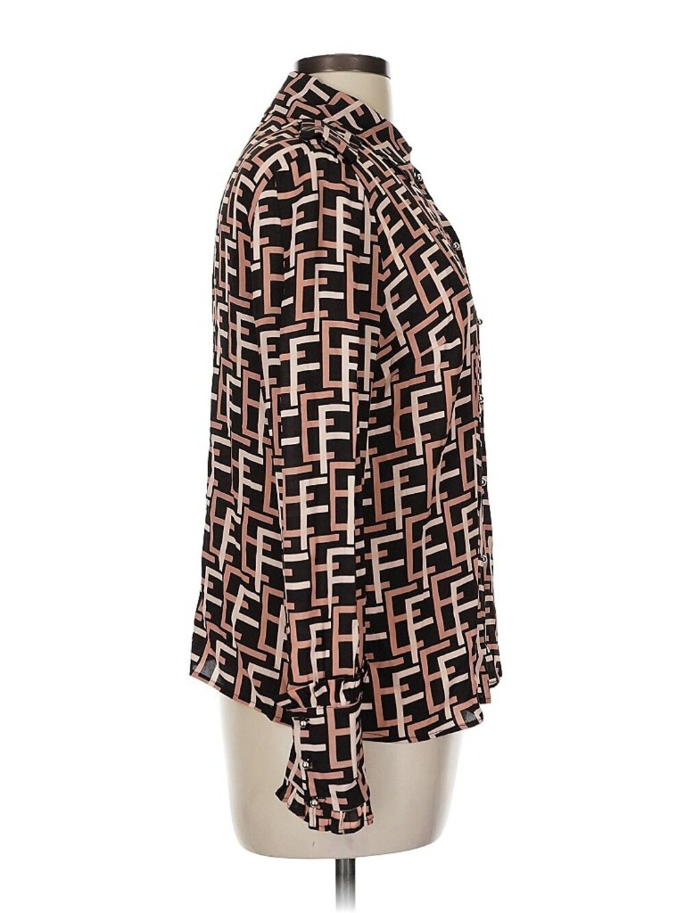 Elisabetta Franchi Monogram Long Sleeve Blouse – EU 44 / US 8 - Picture 5 of 9